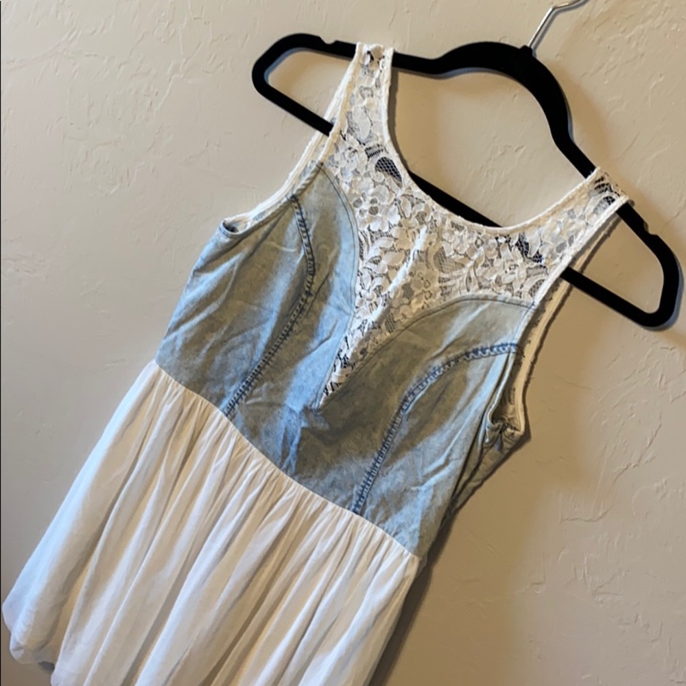 Never Worn Lace and Denim Dress